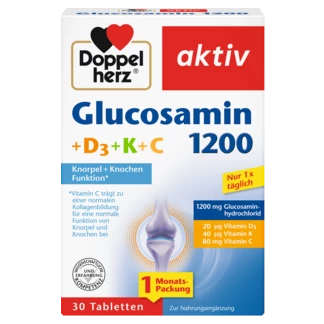 Abbildung der Produktverpackung Doppelherz aktiv Glucosamin 1200 Frontansicht